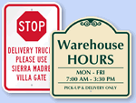 Custom Delivery Signs