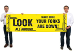 Forklift Safety Banners