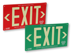 Glow in the Dark Exit Signs