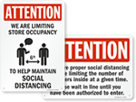 Looking for Social Distancing Signs for Stores?
