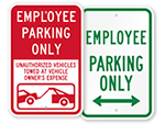More Employee Parking Signs