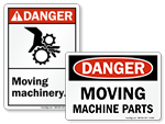 Moving Machinery Signs