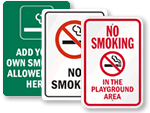 In stock No Smoking Signs
