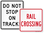 Railroad Crossing Signs