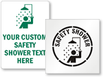 Looking for Safety Shower Signs?