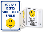 Smile You’re on Camera Signs