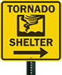 Tornado Shelter Signs