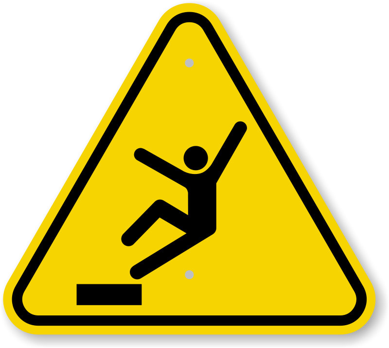 Fall Hazard Signs | Free Shipping on Orders Over $9.95!