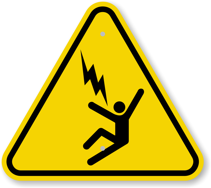 Electrical Symbol Danger Electrical Safety Warning Labels CDM Labels