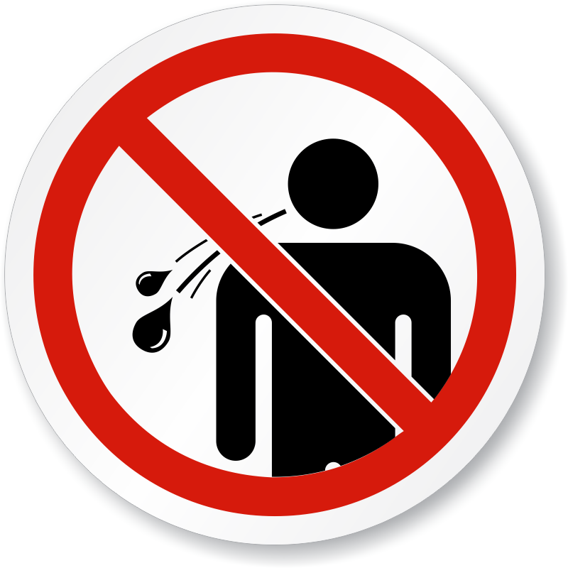 No Spitting Signs | Do Not Spit Signs - MySafetySign.com