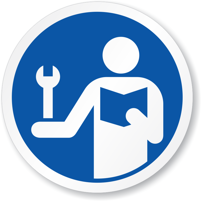 Read Manual Signs | Read User Manual Before Operating Signs