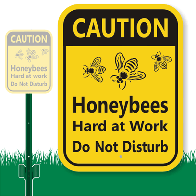 Bee Safety Sign