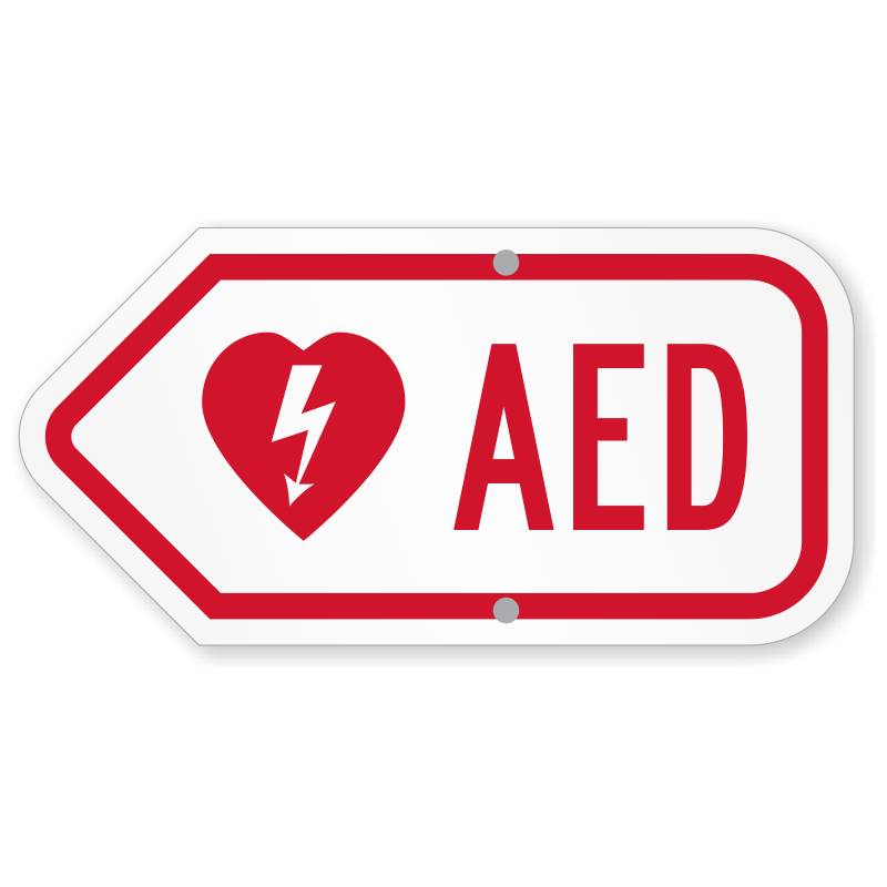 Automated External Defibrillator Sign