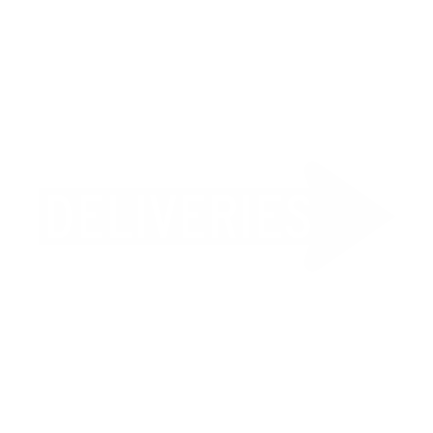 Deliveries Directional Traffic Sign