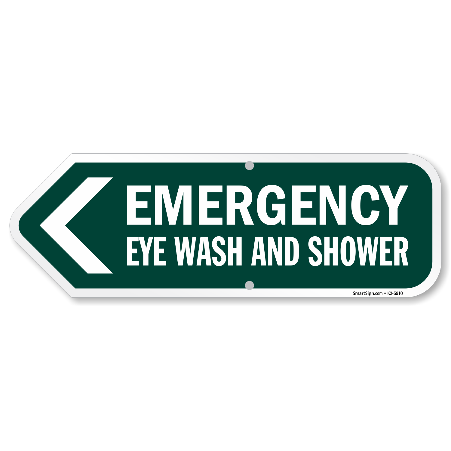 Emergency Shower/Eyewash Station: Shower Eye Wash Keep Clear Shower and Eye  Wash Station Icon Portrait - Wall Sign