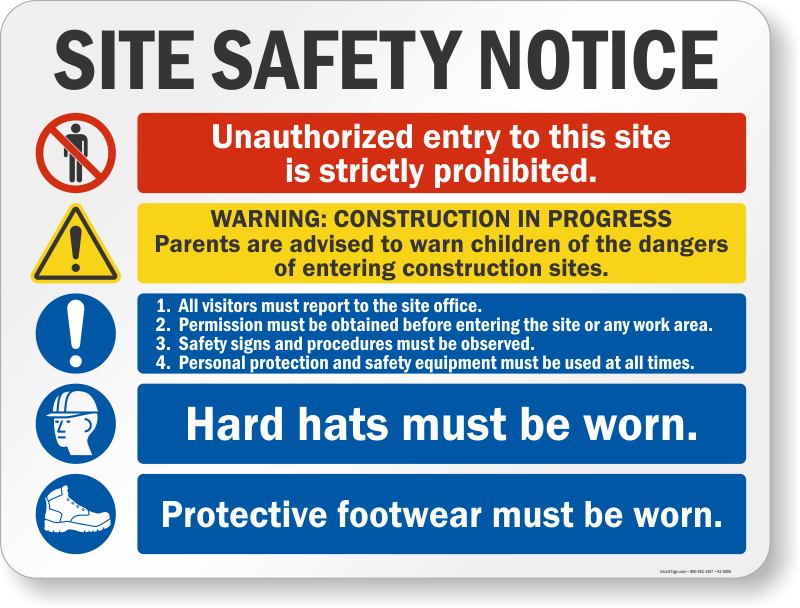 Information signs. Safety Notice. Safety signs. Warehouse Safety signs. Notice and Warnings/Safety.