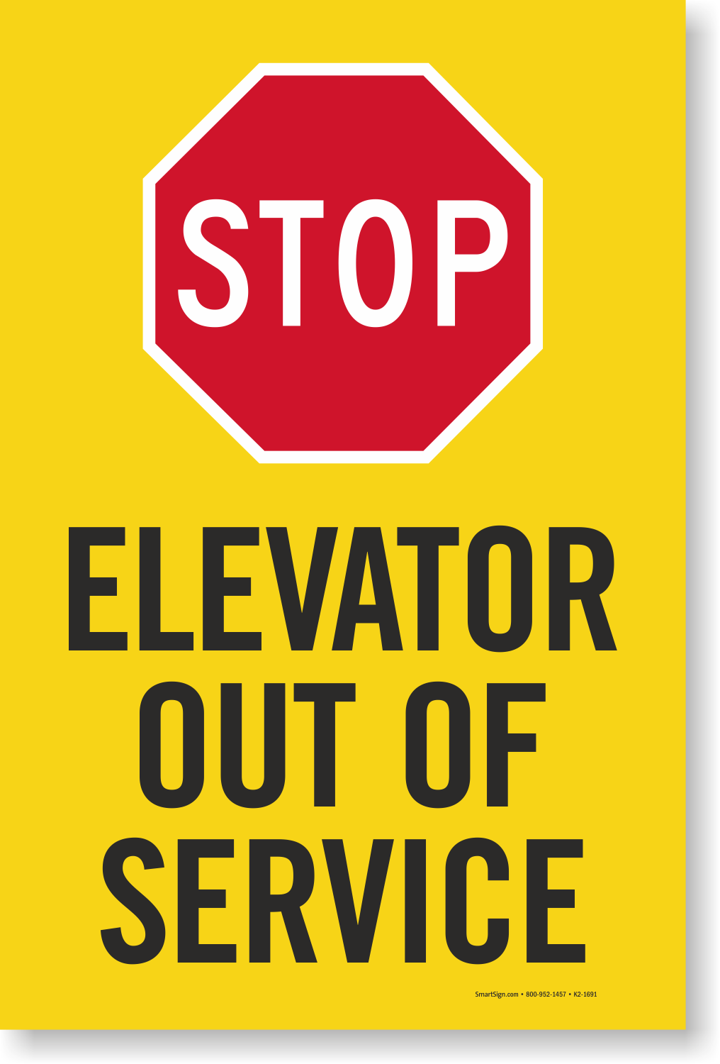 Elevator Out of Order Signs