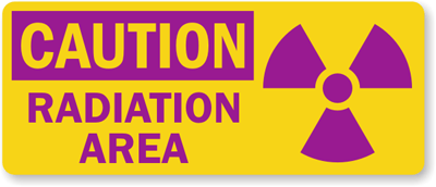 Radiation Area Signs, Radiation Warning Signs, SKU: S-2932