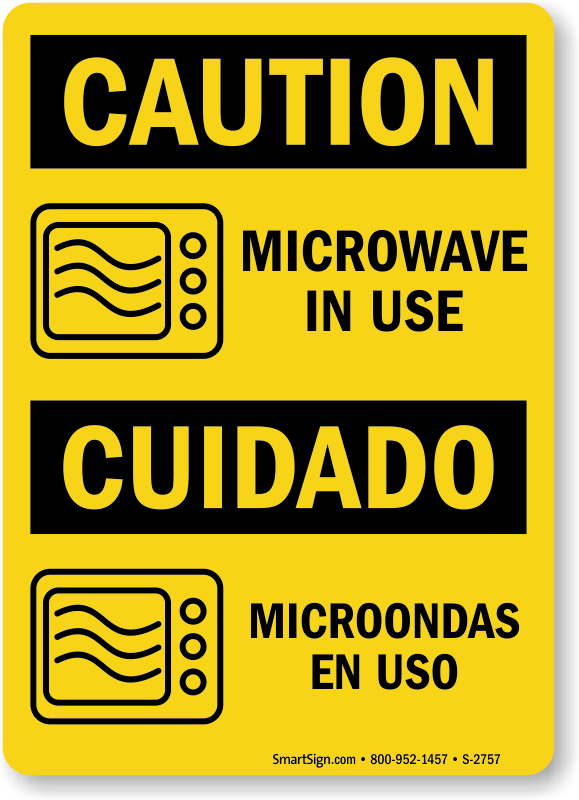 Microwave Safety Signs | Microwave Hazard Signs