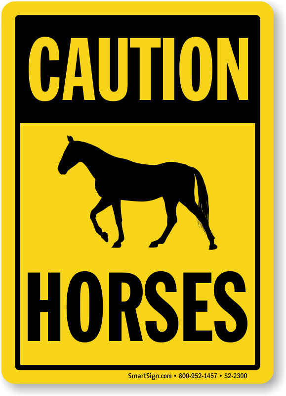 Horse Warning Signs
