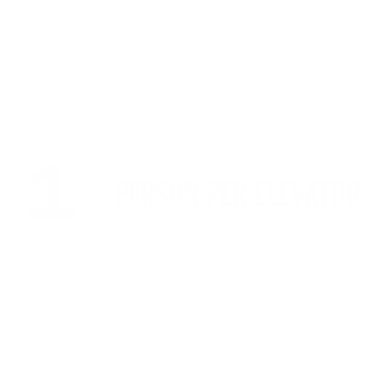 Choose Number Of Persons Per Elevator SlipSafe Floor Sign