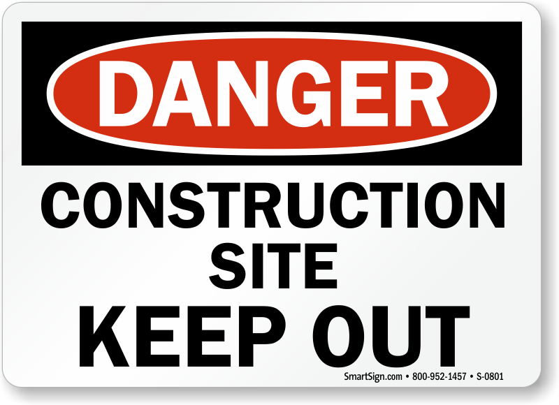 Construction Entrance Signs - Free PDF Downloads from MySafetySign