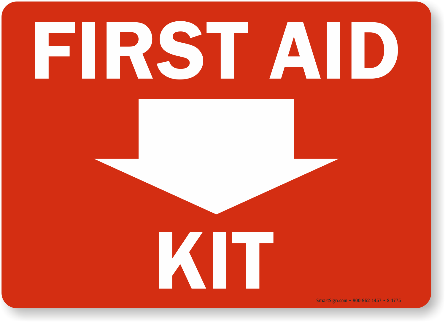 First Aid Kit sign. First Aid sign. First Aid Box sign. First Aid Post sign.