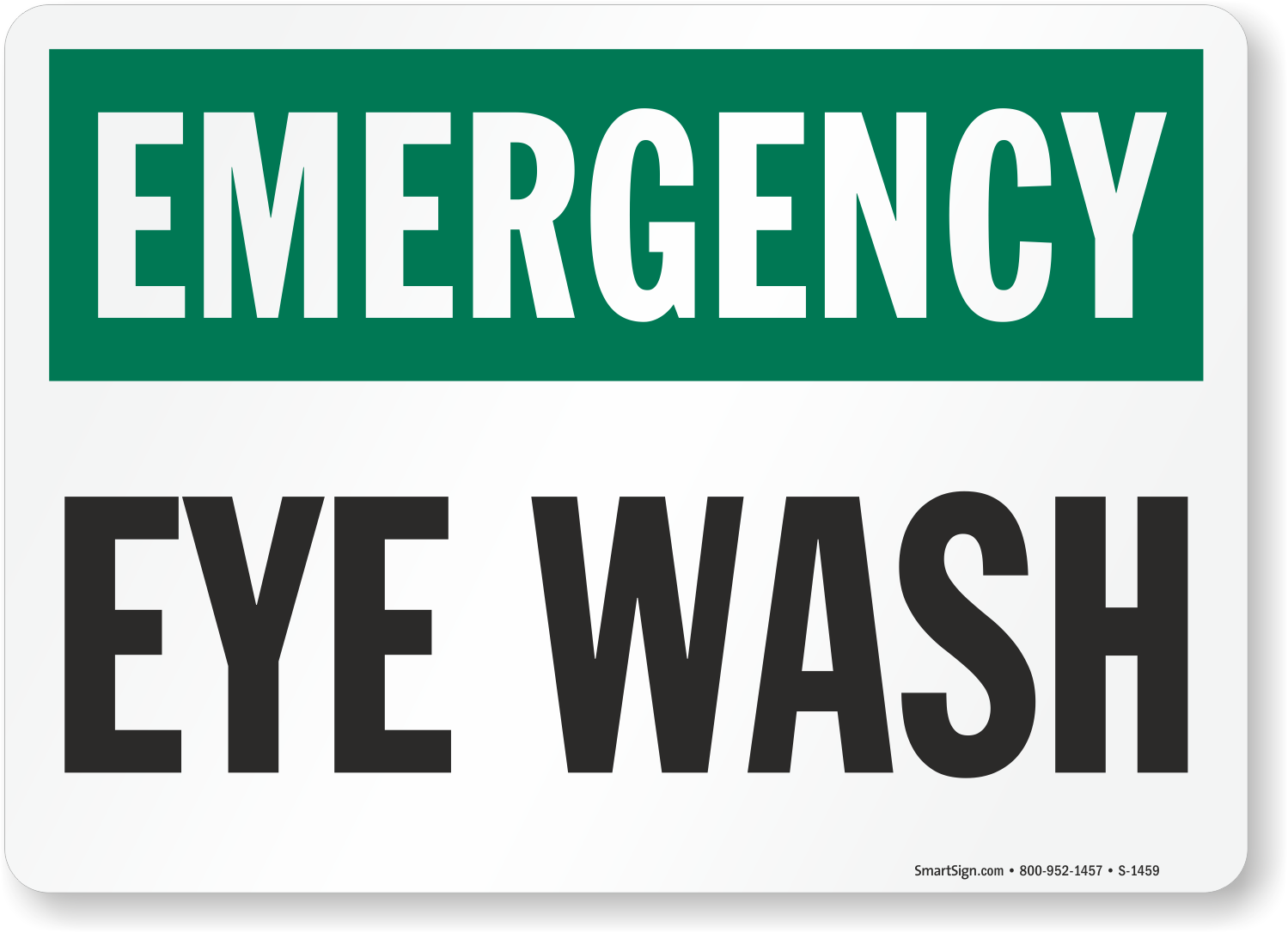 Free Printable Eye Wash Station Sign Printable Templates