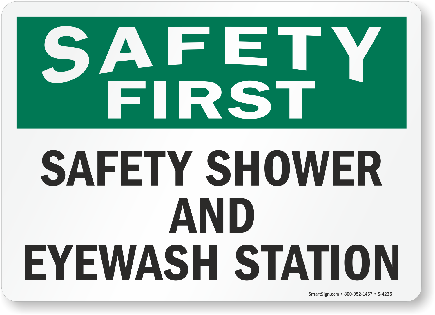 Eye Wash Station Signs | Emergency Eyewash Station Signage