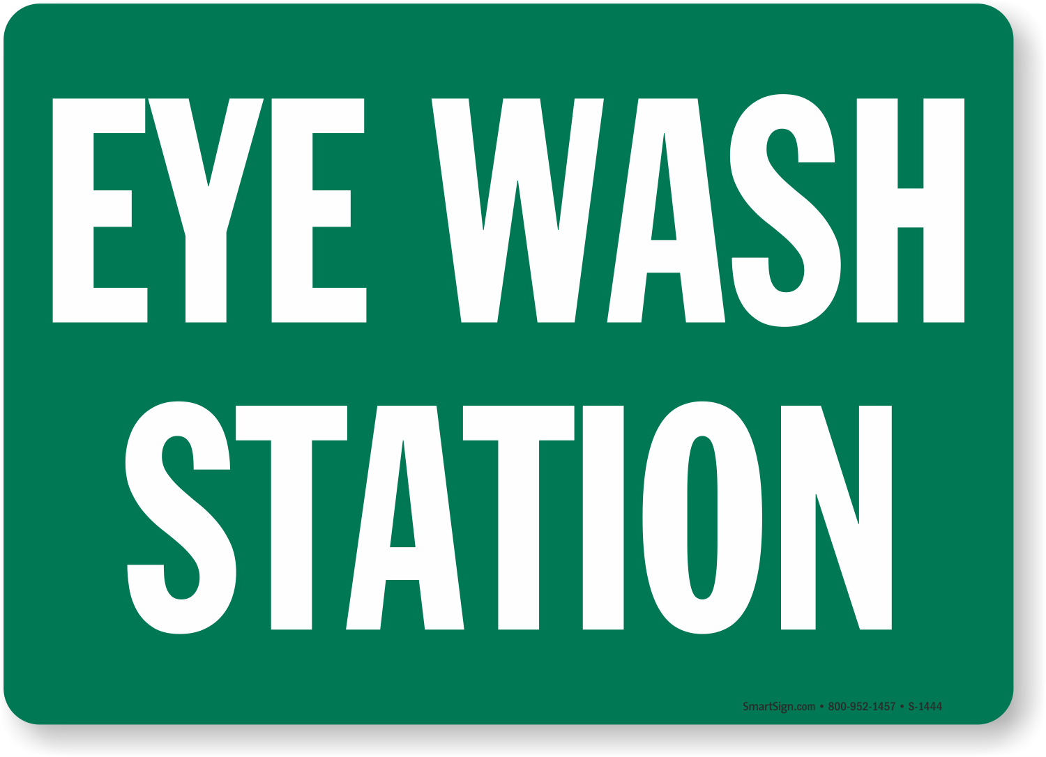 Free Printable Eye Wash Station Sign Printable Templates