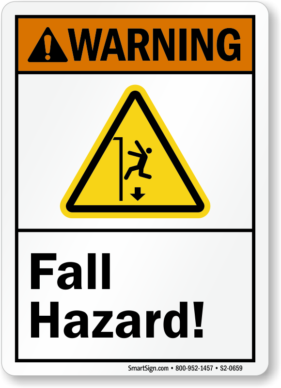 Fall Hazard Signs - MySafetySign.com