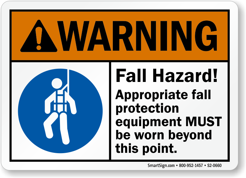 Fall Hazard Signs MySafetySign