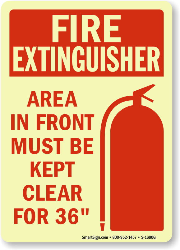 Fire Extinguisher Instruction Signs