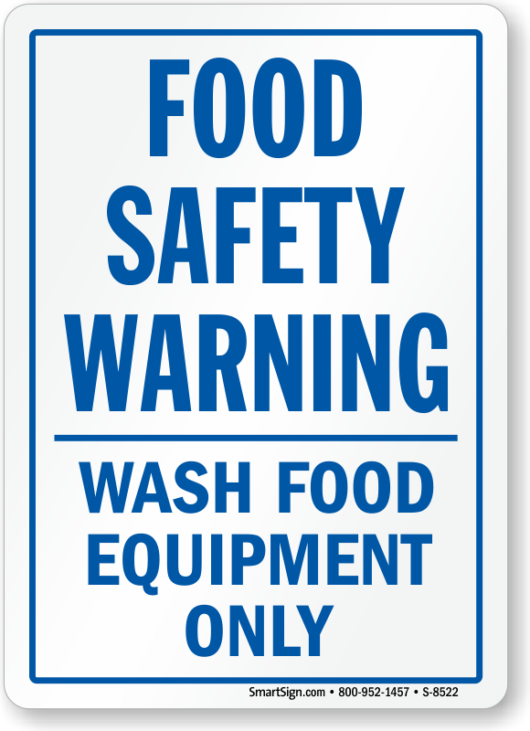 Food Safety Signs Kitchen Safety Signs