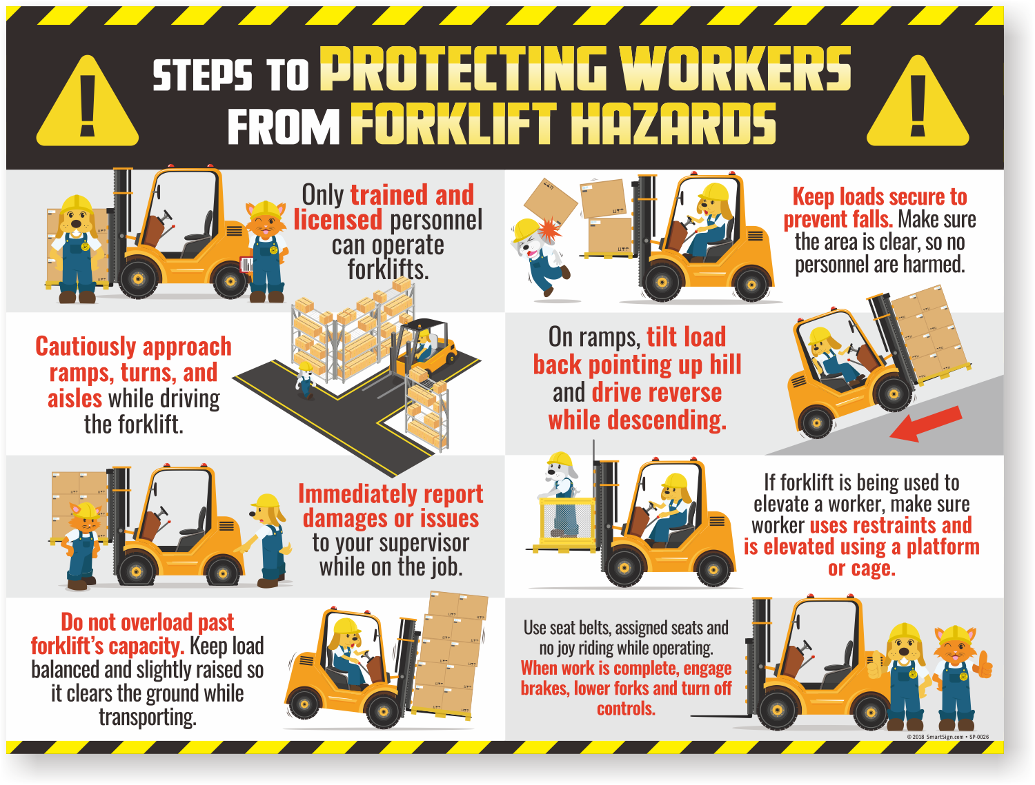 Forklift Safety Posters Safety Posters Workplace Safety Forklift ...