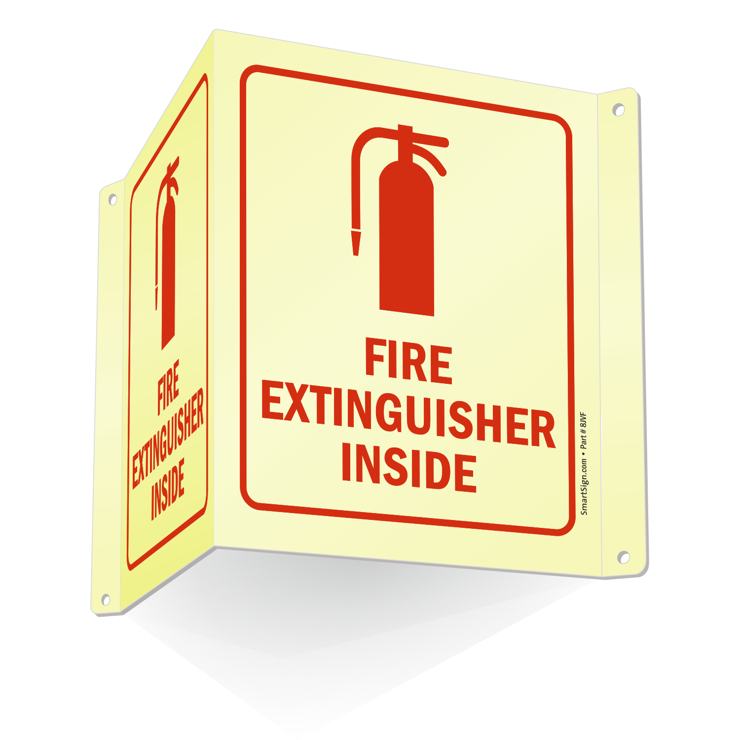 Fire Extinguisher Column Signs