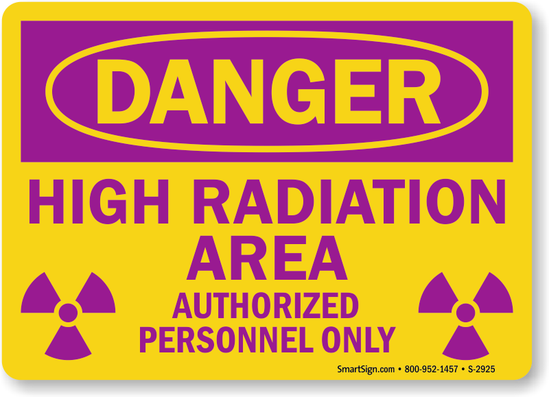 Radiation Warning Signs XRay Radiation Warning Signs