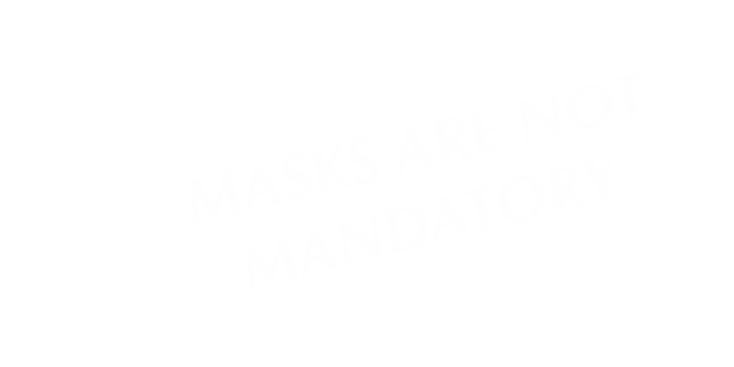 Masks Are Not Mandatory Engraved TableTop Tent Sign