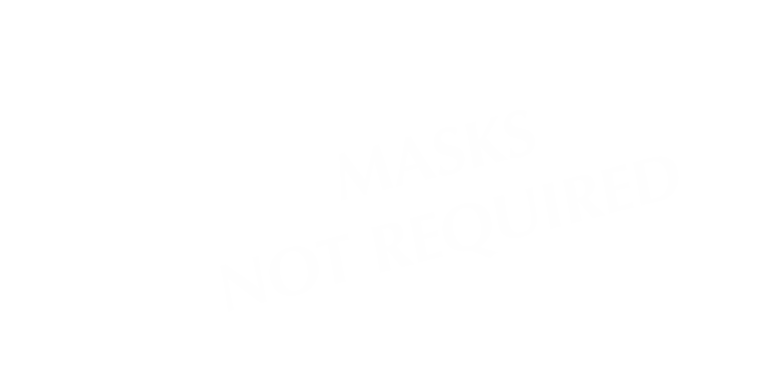 Masks Not Required Engraved TableTop Tent Sign