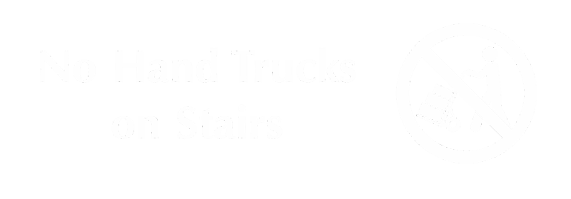 No Hand Trucks on Stairs Engraved Sign