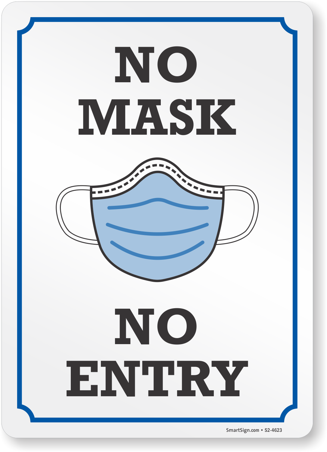 No Mask No Entry Printable