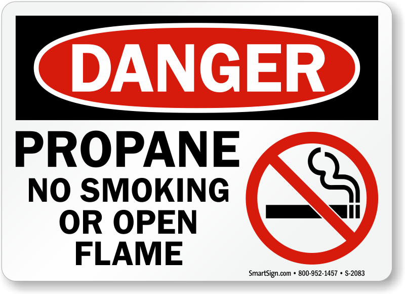 Propane Signs Propane Gas Cylinder Signs