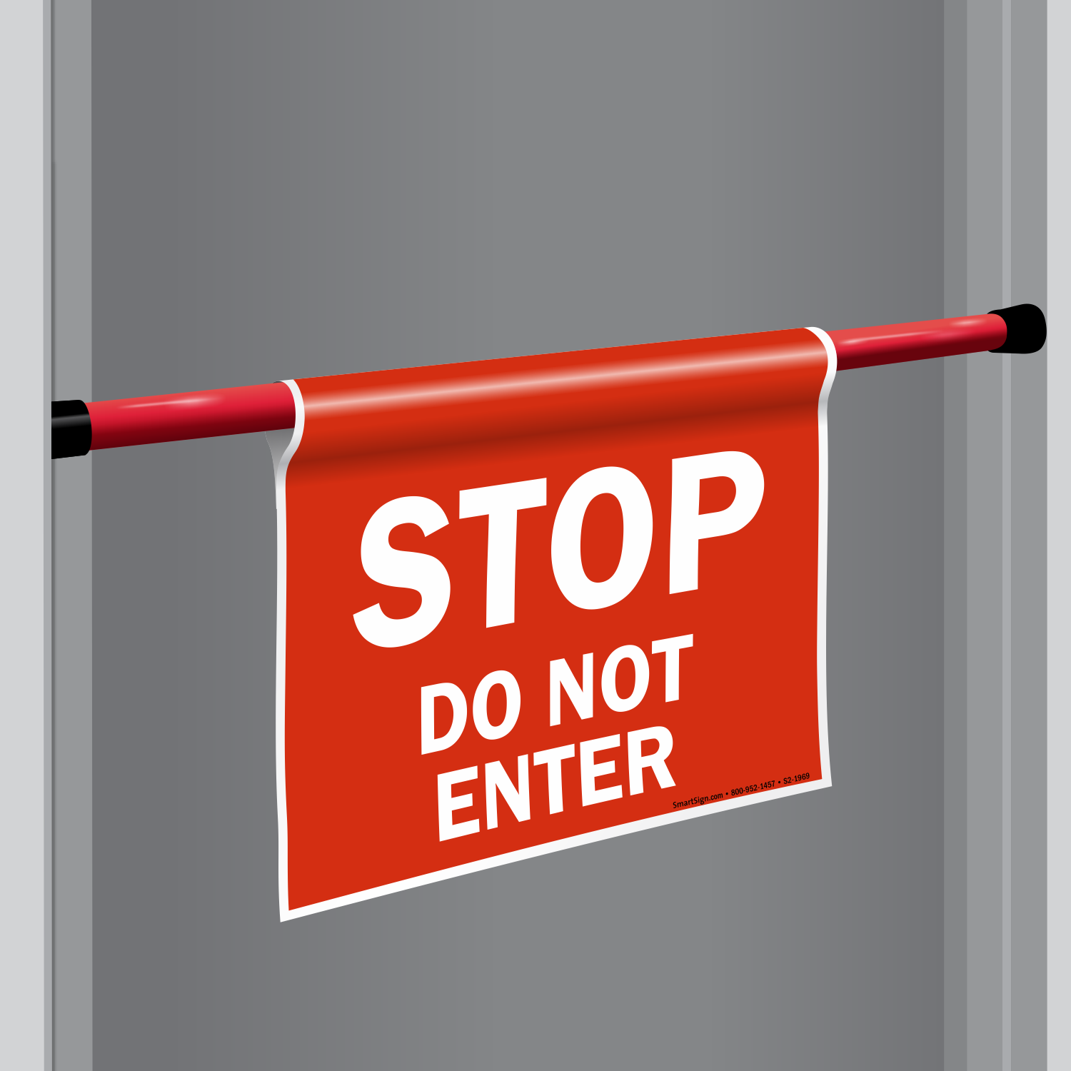 DoorBoss Door Barricade Do Not Enter Sign