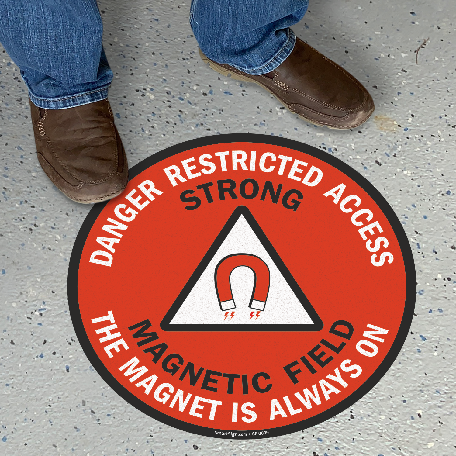 WARNING STRONG MAGNETIC FIELD OSHA DECAL SAFETY SIGN STICKER 3M USA MADE 