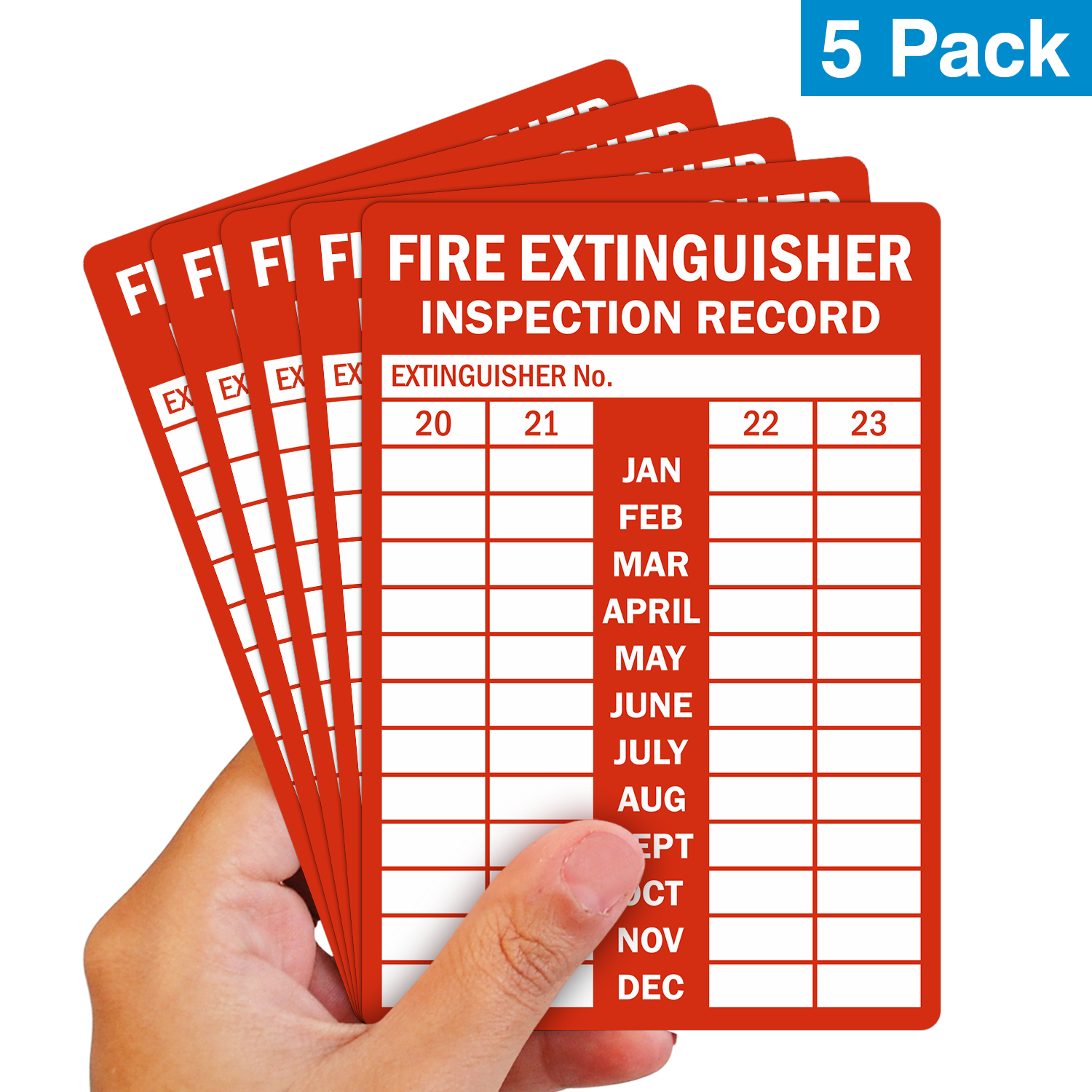 Fire Extinguisher Inspection Log Printable