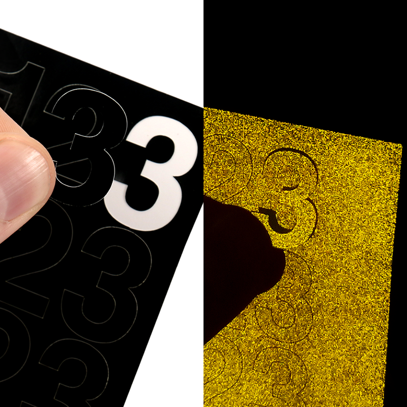 0.75 Inch Die Cut Numbers Label Sheet, SKU NL0.75NUMB