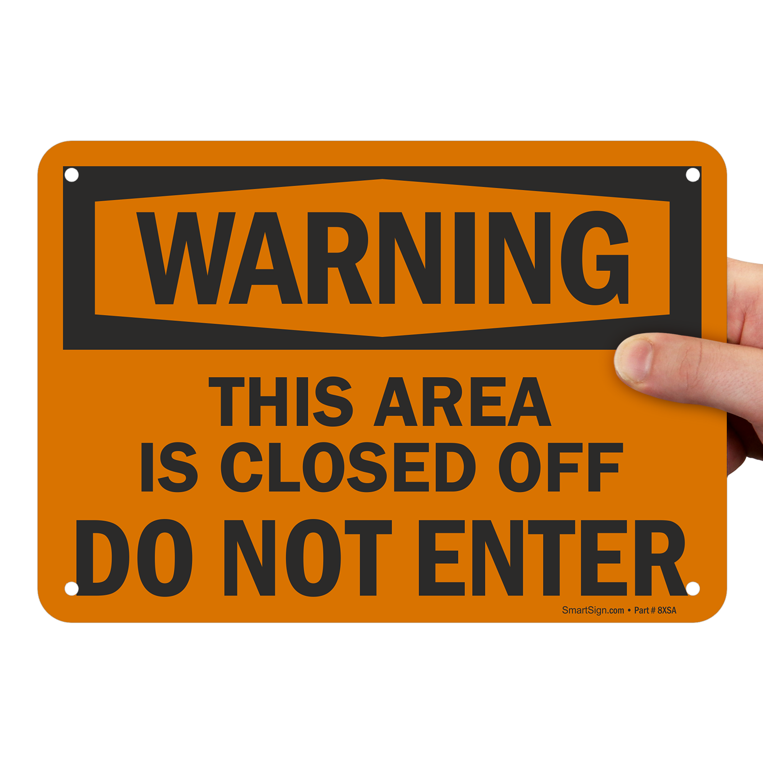 Closed area. Closed off. Warning close the Door.