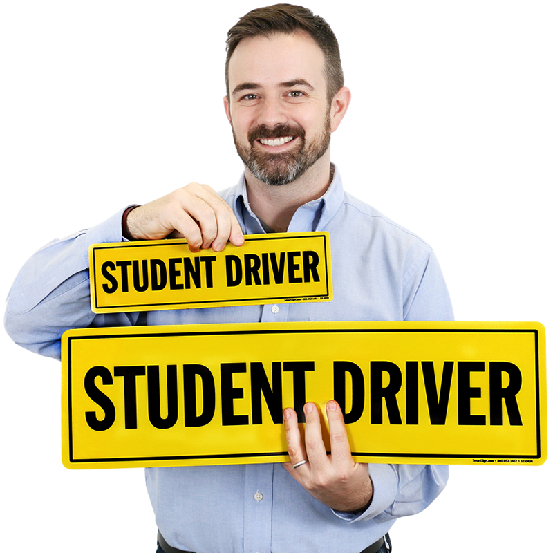 Magnetic Student Driver Sign For Car Door