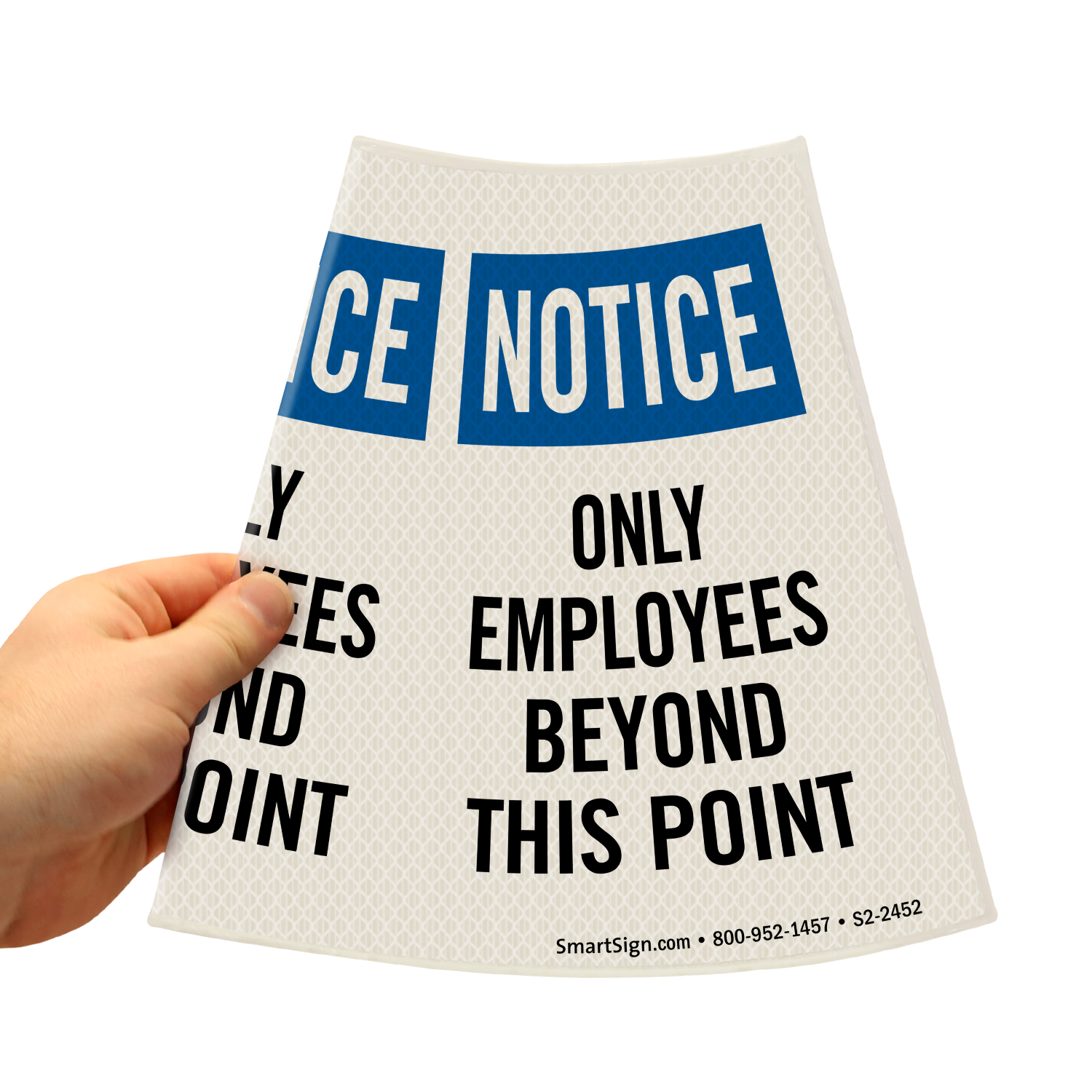 notice-only-employees-beyond-this-point-cone-collar-signs-sku-s2-2452