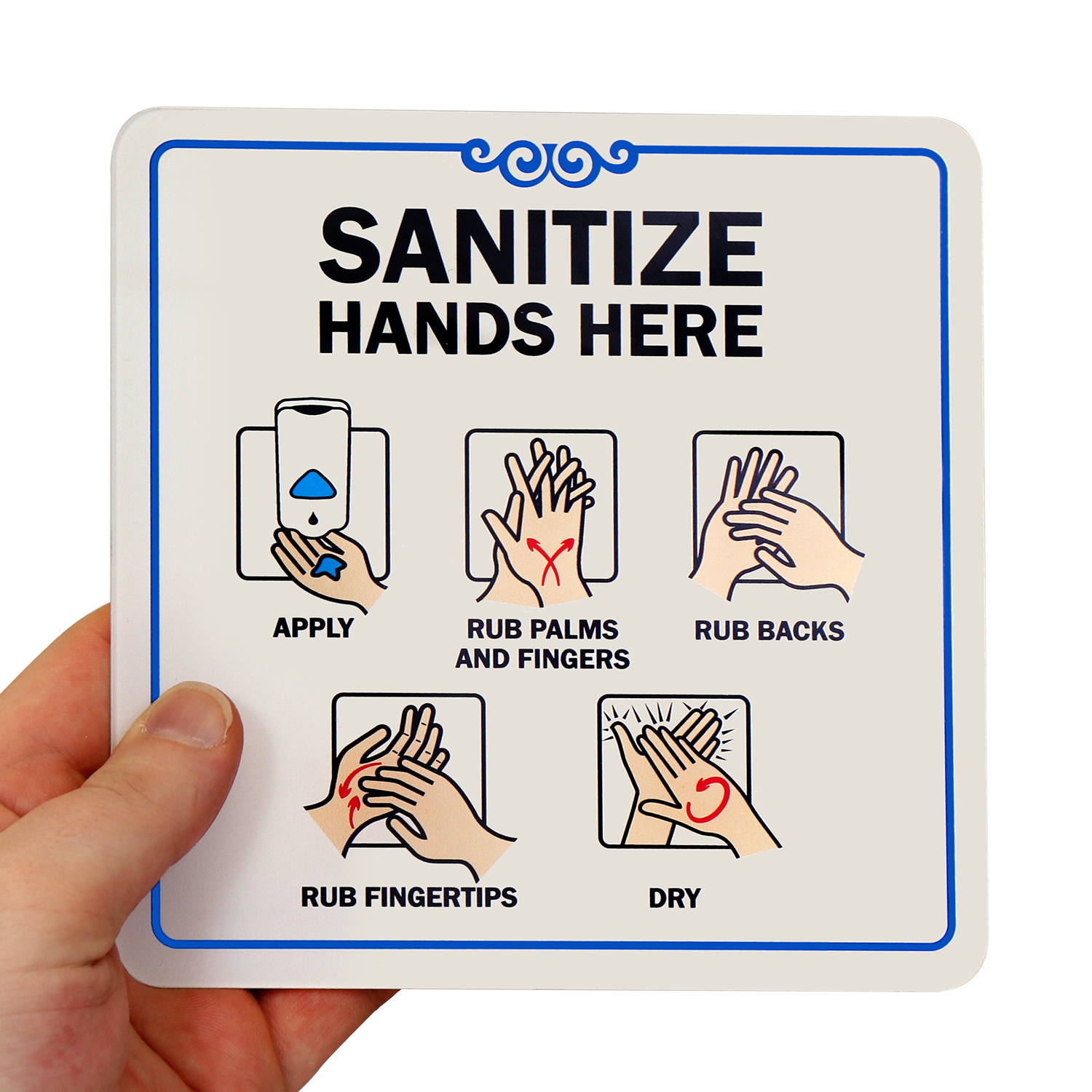 Printable Sanitize Your Hands Sign 3876